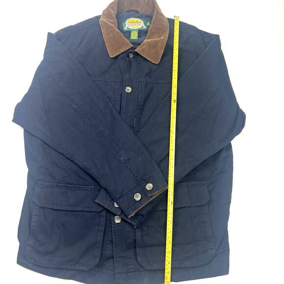 Cabela's Outdoor Gear Barn Coat Mens XL Tall Black Chore Corduroy Jacket - Picture 5 of 12